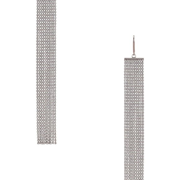 NEW NWT Isabel Marant Favorite Earrings in Transparent & Silver FWRD dangle - Picture 3 of 7